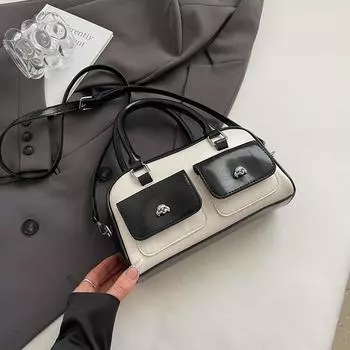 Large capacity retro handbag bag female cute new spring and summer fashion shoulder armpit bag