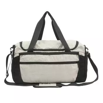 Large Capacity Short Distance Travel Bag Women s Lightweight Luggage Bag Men s Expansion Crossbody Waterproof Sports Fitness Bag бежевый