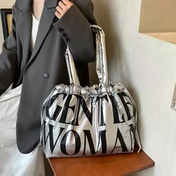 Большая вместительная сумка через плечо для женщин дизайнерские женские сумки большие сумки зимняя мода