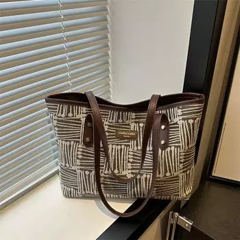 Большая вместительная сумка на одно плечо подмышкой, нишевый дизайн, японская персонализированная сумка из ткани для поездок на работу, повседневная сумка в иностранном стиле, красивая сумка-тоут оранжевый