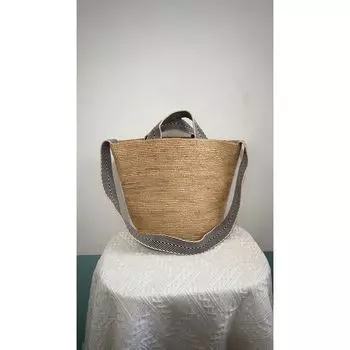 Large Capacity Straw Bag Women s Easiest for Match Hand Crocheting Raffia Tote Messenger Bag Vacation Beach Bag Satchel Shoulder Bag Beige trumpet