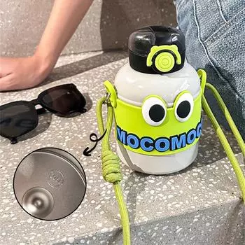 Large Capacity Thermos Cup 316 Stainless Steel Good Looks Round Mouth Anti-accidental Opening Lock Selected Materials 501-600ml