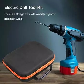 Large Capacity Tools Storage Bags Square Rectangle Electric Drill Tool Carrying Case Small Oxford Cloth Bag for Men