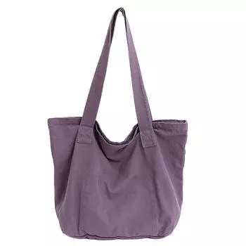 Large Capacity Tote Bag Solid Color Women s Shoulder Bag