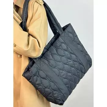 Большая вместительная сумка-тоут для женщин, новая студенческая сумка для поездок на работу, универсальная легкая сумка для поездок на работу чёрный