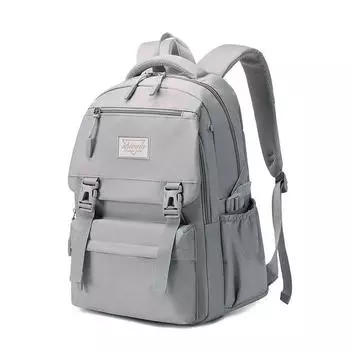 Большой вместительный дорожный рюкзак для девочек средней школы, водонепроницаемый рюкзак для книг, удобный для подростков чёрный