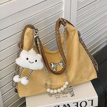 Large Capacity Underarm Bag Women s 2025 Pearl Multifunctional Backpack Fashion Shoulder Crossbody Bag