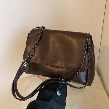 Вместительная сумка подмышку женская текстурная французская сумка-тоут модная наплечная сумка-мессенджер красный