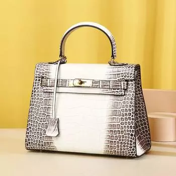Large Capacity Versatile Bag Fashion Women s Single Shoulder Crossbody Bag Crocodile Pattern Women s Handbag 25x10.5x19cm