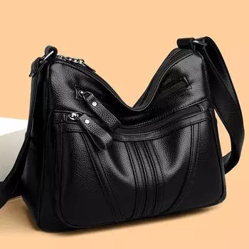 Женская сумка через плечо с текстурой большой вместимости для поездок на работу и обратно для женщин Весна 2024, новый универсальный тренд в Instagram для сумок среднего возраста