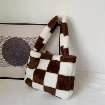 Женская дорожная сумка из меха большой вместимости, дизайнерские сумки, зимние теплые, красивые, мягкие, сумки-шопперы через плечо