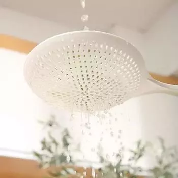 Large colander kitchen large noodle spoon long handle spoon high temperature non-stick pan Colanders Strainers kitchen utensils чёрный