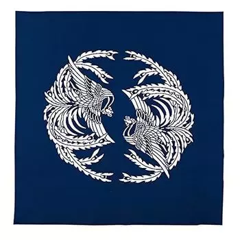 Large cotton furoshiki phoenix picture 103cm wide to 200cm wide 4 sizes 200cm (approximately square)