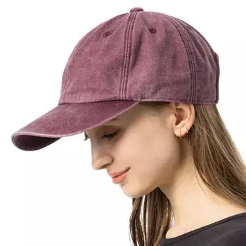 Large Deep Washed Classic Small Face Cool UV UV Size Vintage Style CAP Size [Loo&c] Hat, Size, Cap, Women s, Cap, 100% Cotton, Touch, Protection,