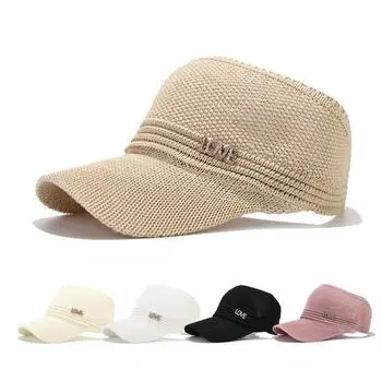 Большая пустая шляпа с карнизом, мужская и женская бейсболка с защитой от солнца, солнцезащитная шляпа, летняя шляпа с утиным язычком для бега 56-58cm чёрный