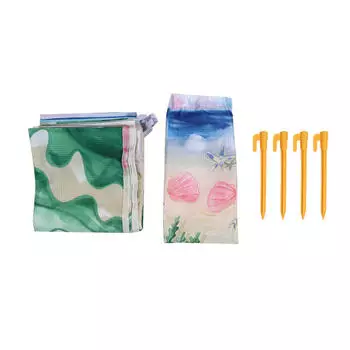 Large Foldable Beach Blanket Waterproof Sandproof Beach Mat Outdoor Picnic Mat for Travel Hiking Camping One Size