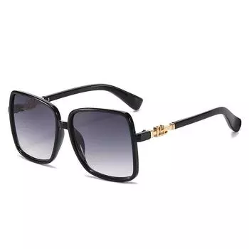 Large Frame Fashionable Sunglasses, Personalized Wine Glass Type Large Square Multi-Color Colorful Sunglasses regular