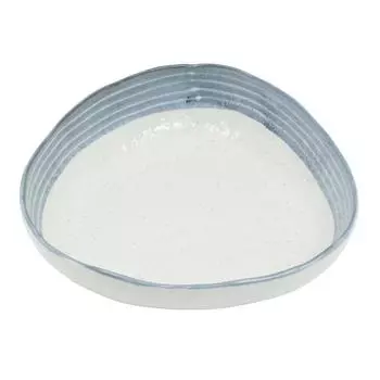 Large gray Hikoukigumo Sankaku serving bowl 40104 bowl, 21.5225.0cm серый