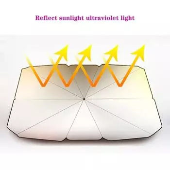 Large Hot Selling Summer Car Sunshade Umbrella, in Car Cooling Tool, Front Windshield Sunshade, Car Sunshade чёрный