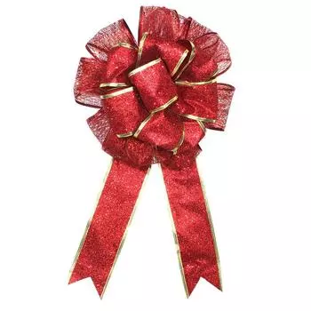 Large Luxurious Red Christmas Bow With Beautiful Layered Design For Festive Decor Home