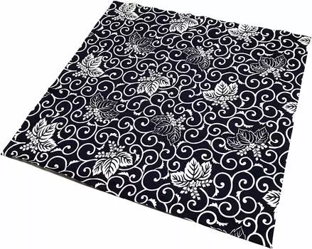 Large paulownia arabesque 3 dark navy special broad paulownia arabesque pattern widths [Flower hairpin] furoshiki, pattern, widths, 105cm, blue, blue,