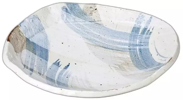 Large Sazare Serving Plate x 28 x Large Bowl Setomonohonpo [28 6cm]