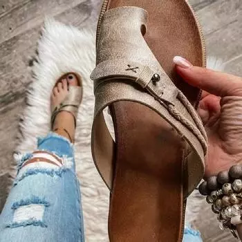 Large size 2025 new platform slippers women s casual flat-toed women s sandals women s shoes 35 чёрный
