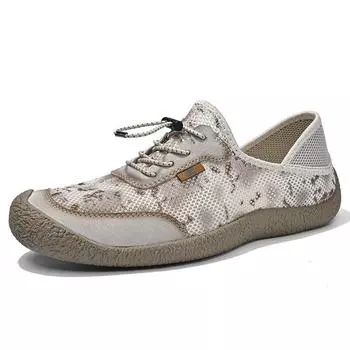 Large size 2025 spring and autumn leather men s hand-sewn shoes lightweight men s shoes sports and leisure driving shoes single shoes 38