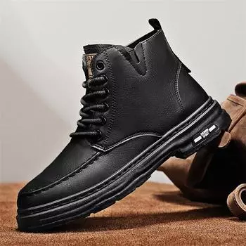 Large size 45 autumn men s shoes 2025 men s Martin boots heightening sports comfort casual shoes extra large size versatile 39