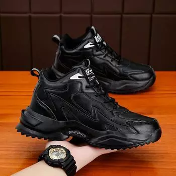 Large size 45 black men s shoes autumn 2024 new 46 dad shoes men s winter size 38 sports and leisure shoes men s 35