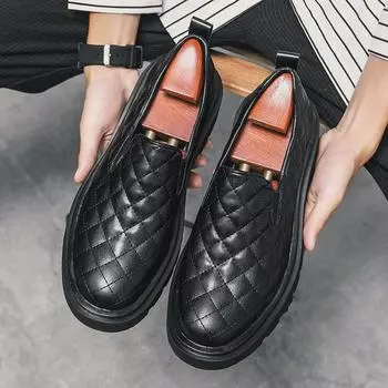 Large size 46 autumn and winter new men s low-top fashion round head trend casual foot cover youth leather shoes 88130 38