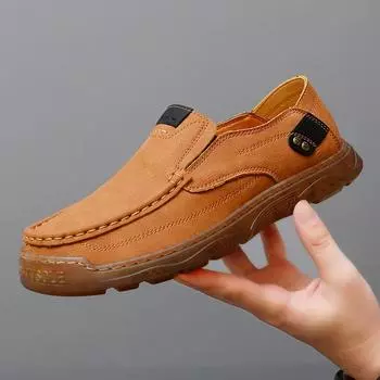 Large size 99808 Doudou shoes men s new lazy shoes British casual shoes one-pedal loafers 38 чёрный