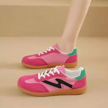 Large size beef tendon sole German training shoes women s 2025 new little white shoes women s casual versatile fashion sports shoes 35 белый