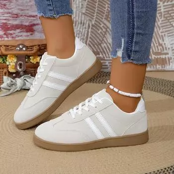 Large size German training shoes women s retro versatile color matching soft sole spring and autumn new women s sports shoes Forrest Gump shoes 35