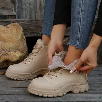 Large size Martin boots women s 2024 autumn and winter new British style short boots fashionable thick-soled side zipper short boots 36 белый