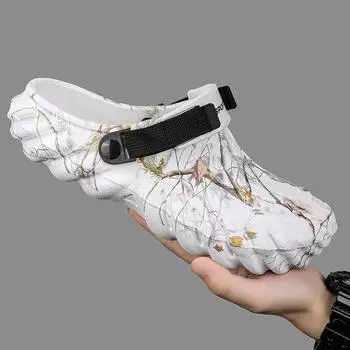 Large Size Men s Casual Shoes for Outdoor Wear, Toe Caps, Slippers, Outdoor Men s Beach Shoes 38 чёрный