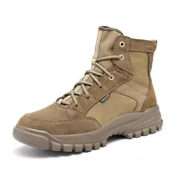Large Size Men s Shoes Martin Boots Casual Men s Outdoor Hiking Shoes Yellow Boots Anti-Desert Boots Tactical Martin Boots 38 песочный