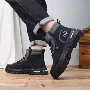 Large size men s shoes plus Martin boots tooling shoes trendy versatile large boots men s shoes comfortable casual sports 39