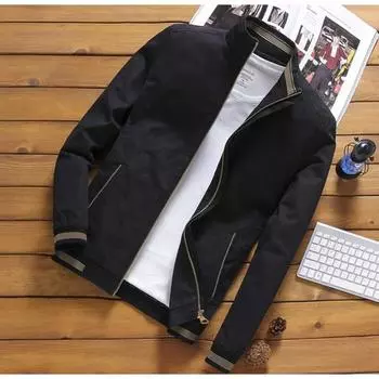 Мужская модная повседневная ветровка большого размера Soring XXXXXL чёрный