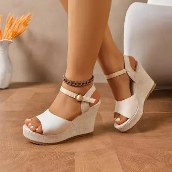 Large size muffin sandals women s summer new waterproof table with shoes 35