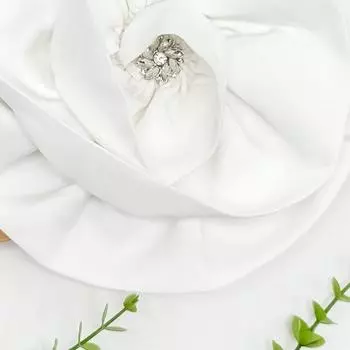 Large Size Polyester Flower Patch Handmade Fabric Irregular Large Flowers Clothing Dresses Headdresses Hair Accessories белый