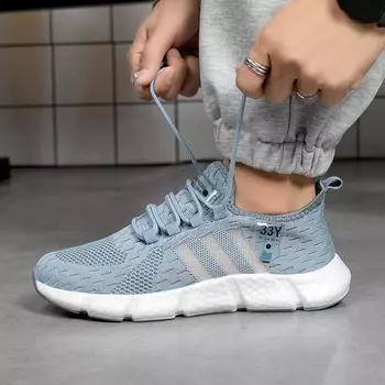 Large size popcorn men s shoes summer breathable trendy shoes coconut thin running light casual mesh shoes men 36