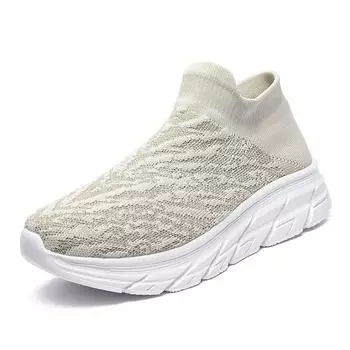Large size spring and autumn men s and women s lace-up sports casual shoes walking running breathable non-slip loafers 35