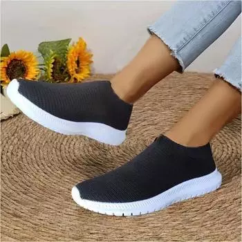 Large size spring new fashion casual rhinestone flying weaving women s sports style casual shoes 35 белый