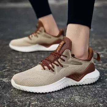 Large size summer new Korean version trend breathable fly-woven sports shoes men s shoes size 46 youth running shoes 1810 39