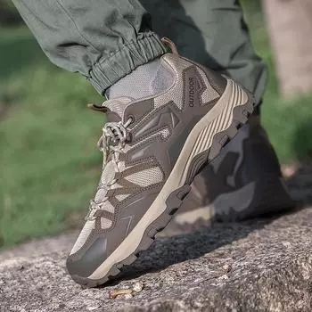 Large Size Unisex Outdoor Hiking Shoes - Breathable, Anti-Collision, for Camping and Climbing 37