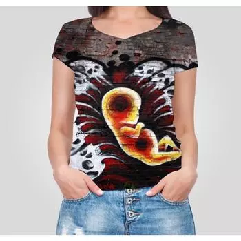 Large Size Women s 3D Printed Fashionable Trendy Brand Sexy V-neck Short Sleeved T-shirt Summer Youth Women s Elegant T-Shirts Women’s S