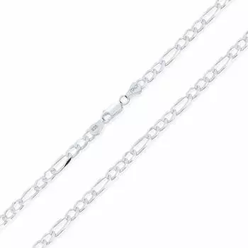 Large Solid Heavy Sterling Silver Thick Figaro Chain Necklace [Bling Jewelry] Men s .925 5.5mm 24