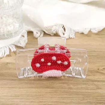 Large Square Flower Hair Crab Hair Clip Korean Elegant Solid Color Hair Claws Women Barrettes Ponytail Clip Large Shark Clip