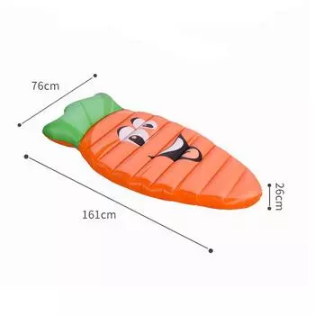 Large Vegetable Childrens And Carrot Inflatable Water Mount Raft Floating